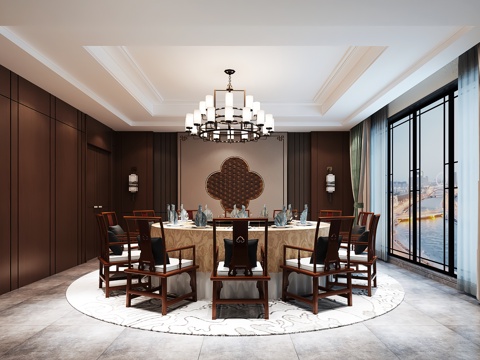  包厢 包间 餐厅包厢 餐饮包间 餐饮包房3d模型 