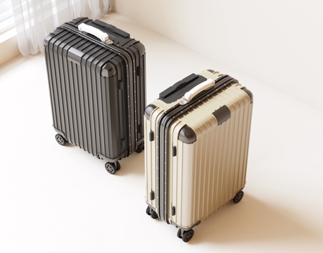  行李箱 旅行箱 拉杆箱 箱包 密码箱 箱子su模型 