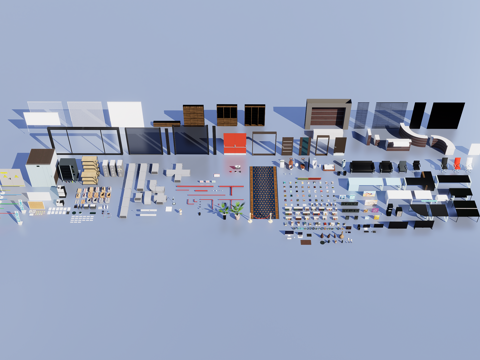  常用辦公家具組合3d模型 