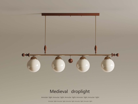 法式中古风吊灯 餐厅吊灯su模型