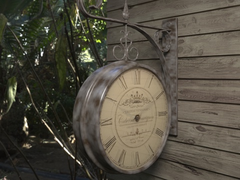  挂表 钟表su模型 