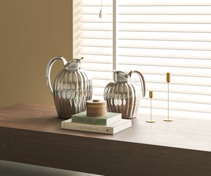  现代茶具摆件3d模型 