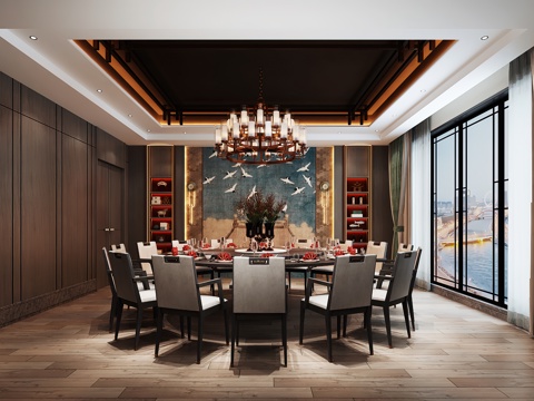  包厢 包间 餐厅包厢 餐饮包间 餐饮包房3d模型 