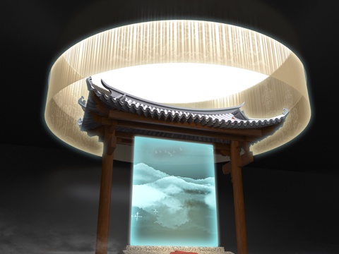  中式亭子  古建  中式建筑   瓦   房檐3d模型 
