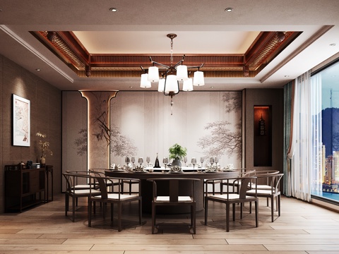  包厢 包间 餐厅包厢 餐饮包间 餐饮包房3d模型 