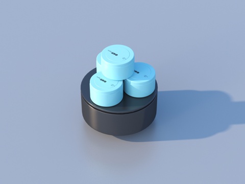  化妆品 盒子su模型 