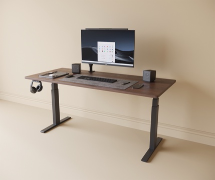  现代升降书桌椅 书桌3d模型 
