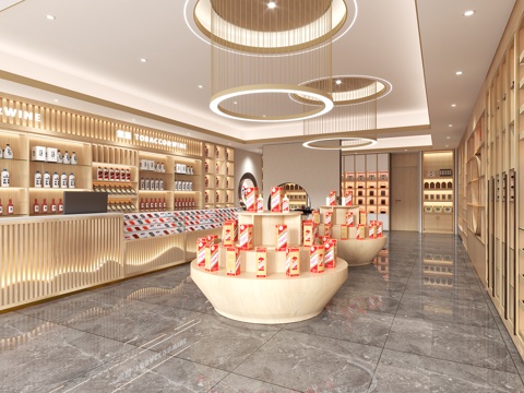  现代烟酒店3d模型 