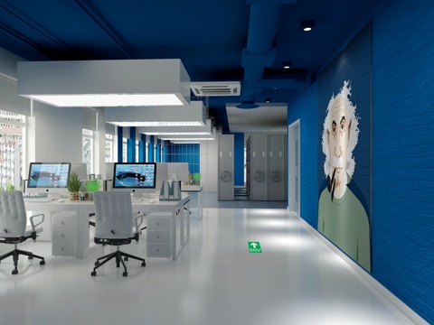  档案室 办公空间 图书馆 个性空间 学校 公共空间3d模型 
