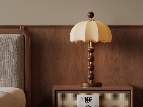  台灯 法式中古风台灯3d模型 