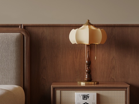  台灯 法式中古风台灯3d模型 