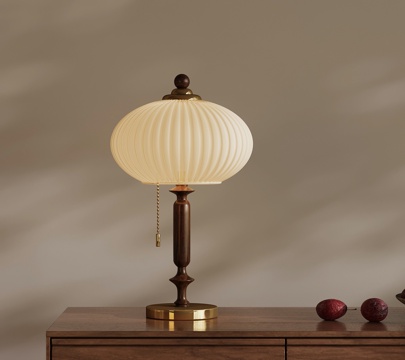  台灯 法式中古风台灯3d模型 