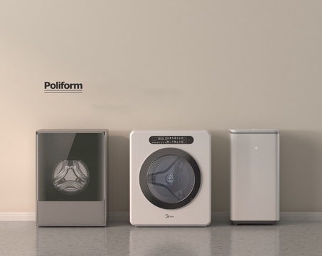  洗鞋机 洗衣桶 迷你洗衣机su模型 