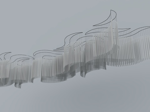  現(xiàn)代吊燈3d模型 