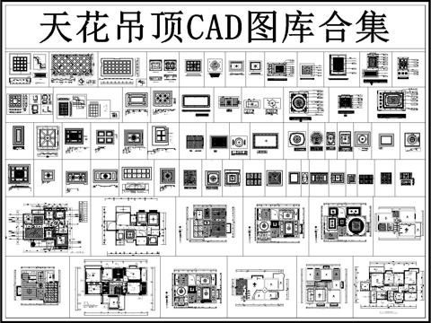  吊頂圖 天花 吊頂 天花吊頂 天棚 頂棚cad施工圖 