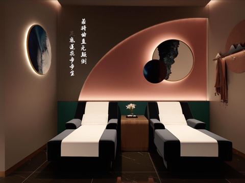  按摩会所3d模型 