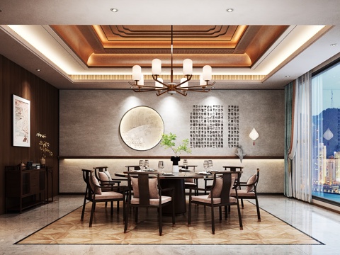  包厢 包间 餐厅包厢 餐饮包间 餐饮包房3d模型 