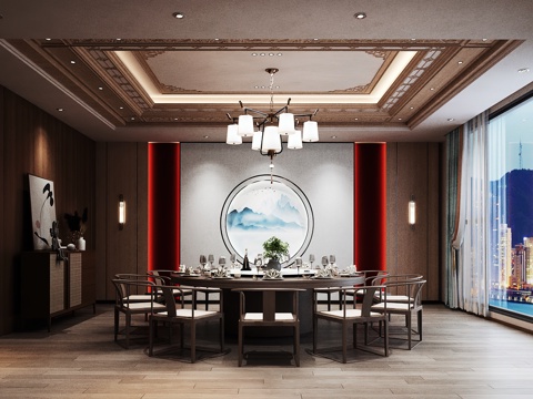  包厢 包间 餐厅包厢 餐饮包间 餐饮包房3d模型 