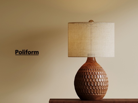  台灯 中古风台灯3d模型 