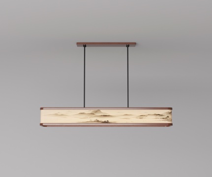  宋式美學(xué)吊燈3d模型 