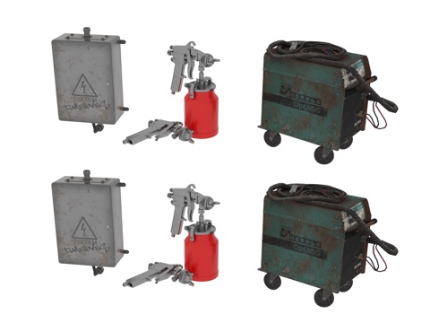  工业设备su模型 