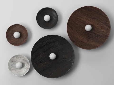  現(xiàn)代極簡(jiǎn)復(fù)古壁燈燈具3d模型 