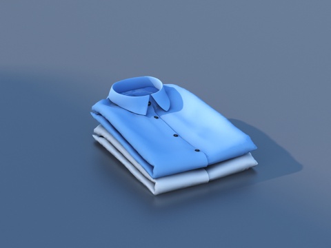  服装 衣服 衣物 堆叠衣服 折叠衣服su模型 