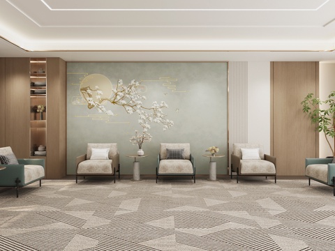  接待室 会议室 贵宾室3d模型 