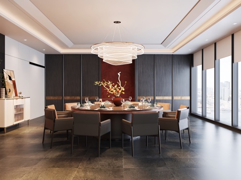  包厢 包间 餐厅包厢 餐饮包间 餐饮包房3d模型 