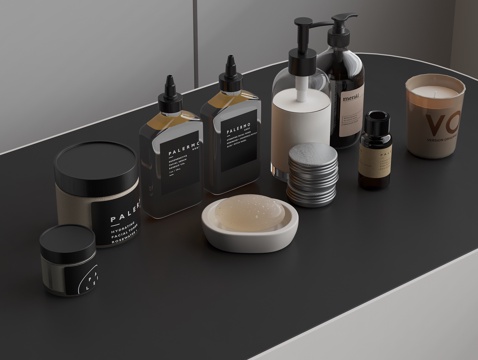  洗漱用品 洗护用品 护肤用品3d模型 