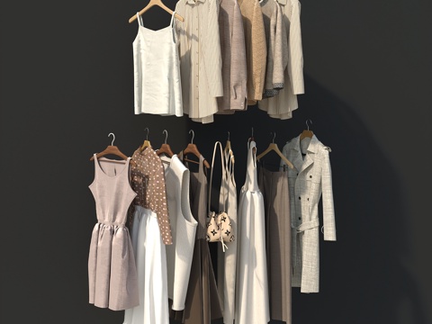  衣服3d模型 