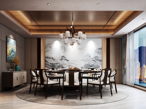  包厢 包间 餐厅包厢 餐饮包间 餐饮包房3d模型 