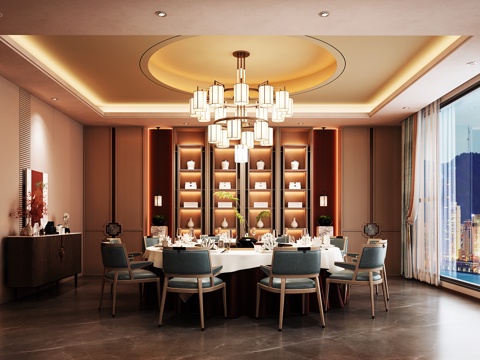  包厢 包间 餐厅包厢 餐饮包间 餐饮包房3d模型 