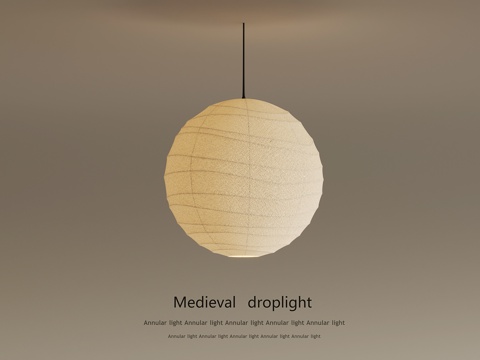  侘寂風(fēng)吊燈 現(xiàn)代吊燈3d模型 