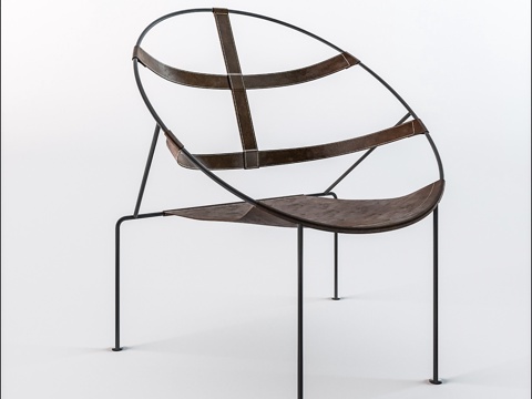  现代简约休闲椅 书椅餐椅 户外休闲椅su模型 