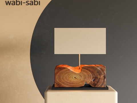  中古风台灯3d模型 