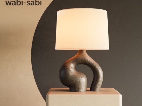  中古风台灯3d模型 