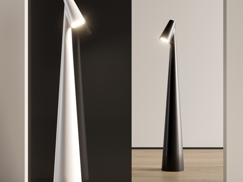  现代落地灯su模型 