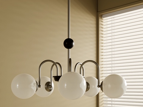 法式吊灯su模型