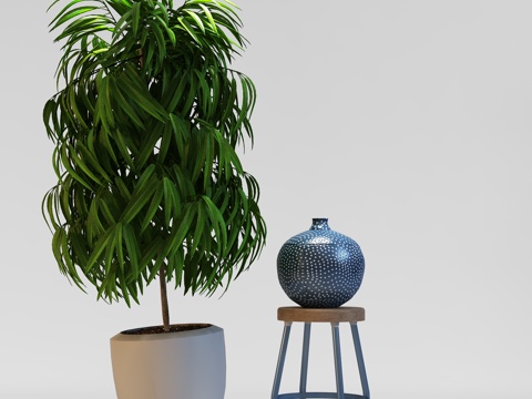  现代植物花草  绿植盆栽    室内绿植3d模型 