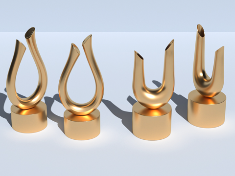  奖杯奖牌金牌雕塑装饰手办3d模型 