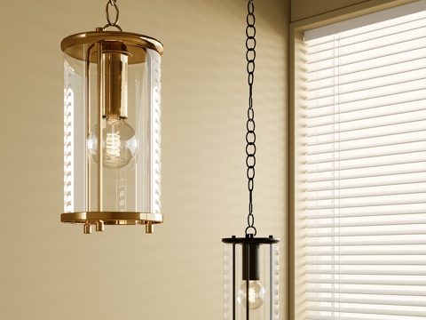 法式吊灯su模型