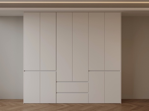  现代衣柜3d模型 