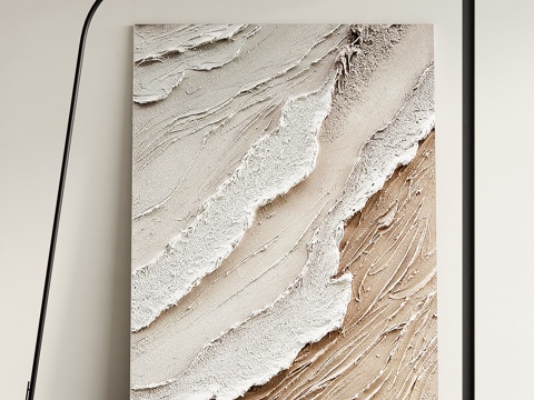  侘寂风装饰画su模型 