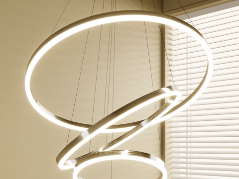 法式吊灯su模型