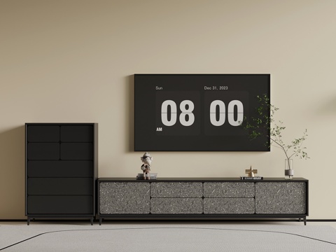  現(xiàn)代電視柜3d模型 