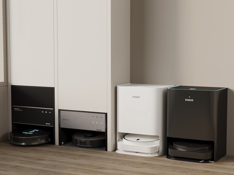  扫地机器人su模型 