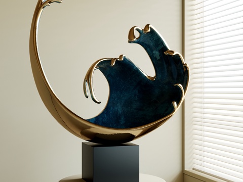  现代雕塑摆件3d模型 