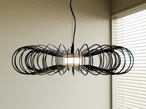  现代吊灯su模型 