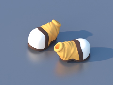  鞋子 卡通鞋su模型 